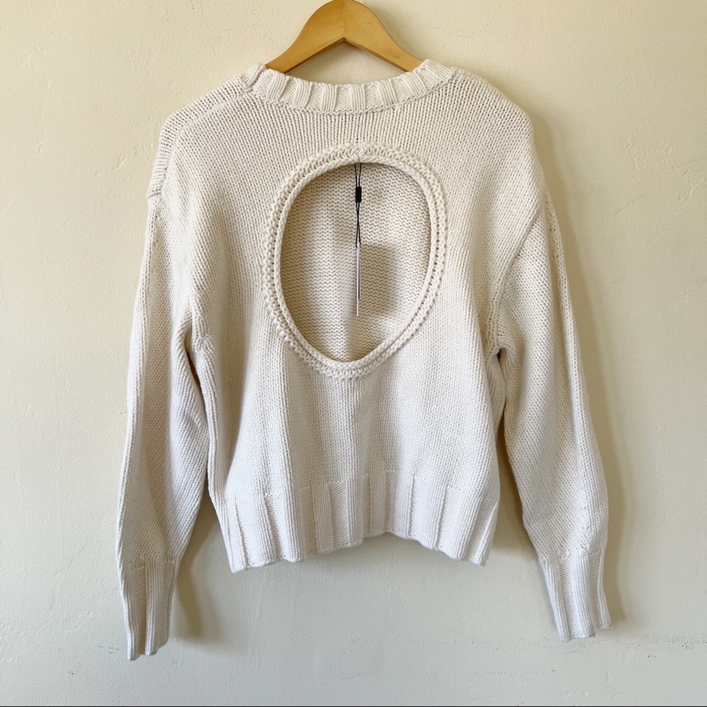 NWT Reiss Cady Keyhole Back Jumper Sweater sz l - Picture 6 of 8